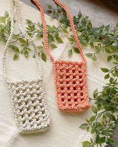 Eco-friendly Macrame Phone Pouch