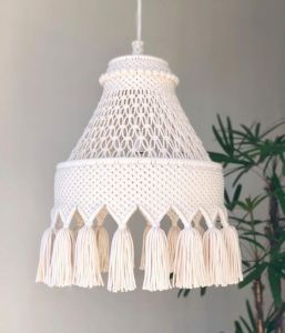 Handmade Macrame Lampshade
