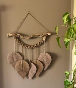 Macrame Leaf Hanging