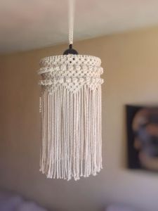 modern macrame light lamp shade