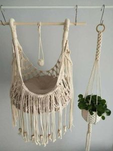 Wall Mounted Cat Hammock Macrame