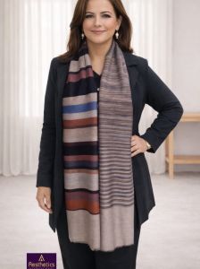 Fine Wool &AMP; Stripe Stoles