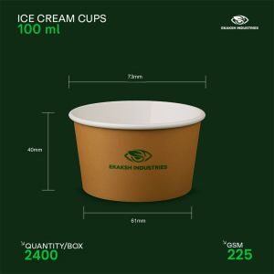 100ml Paper Ice Cream Cup