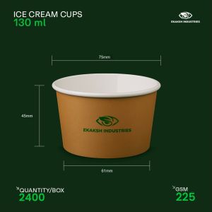 130ml Paper Ice Cream Cup
