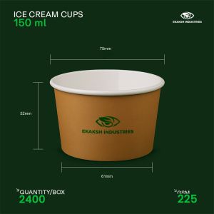 150ml Paper Ice Cream Cup