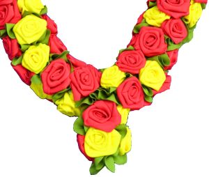 45cm Artificial Red Yellow Rose Artificial Garland