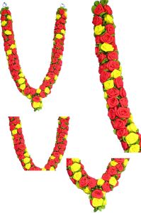 45cm Artificial Red Yellow Rose Artificial Garland