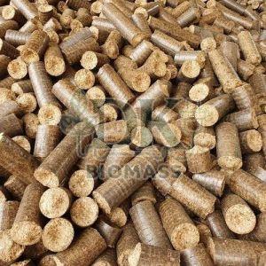 Brown Groundnut Shell Briquettes
