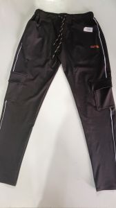 Mens Solid Lycra Casual Pant