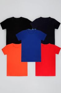 Plain Cotton Half Sleeve Kids T Shirt