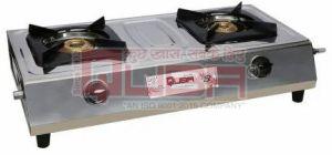 Quba 2 Burner Stainless Steel Manual Gas Stove