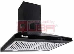 Quba 2715 Black Powder Coated Wall Mounted Kitchen Chimney