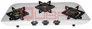 Quba 3 Burner 2mm Stainless Steel Mirror Finish Gas Stove