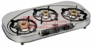 Quba 3 Burner Stainless Steel Manual Gas Stove