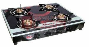 Quba 4 Burner Premium Digital Glass Kitchen Gas Stove