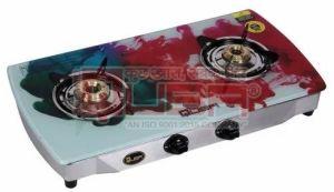 Quba S2 Smoke Designer Glass Top 2 Burner Manual Gas Stove
