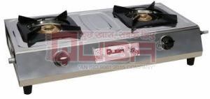 Quba SG102 ISI Certified Stainless Steel 2 Burner Manual Gas Stove