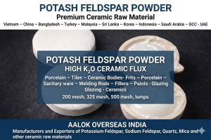 White Potassium Feldspar Powder
