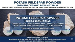 White Potassium Feldspar Powder