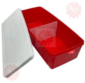2 Compartments Plastic Medicine Box