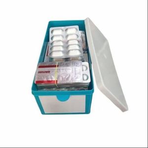 2 Compartments Plastic Medicine Box