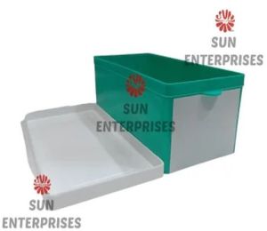 Green Plastic Medicine Bin