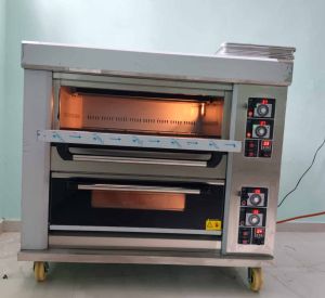 4 Tray Double Deck Oven