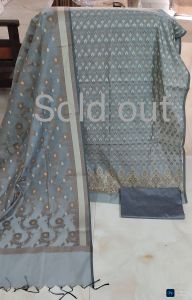 Chanderi Silk Woven Unstitched Suit