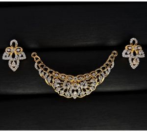 Teardrop Cz ARC Gold Plated Mangalsutra Set