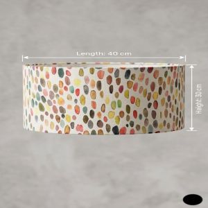 Artisan Watercolor DOT Drum Lampshade