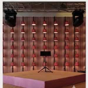 Crimson ARC Linen Lampshade