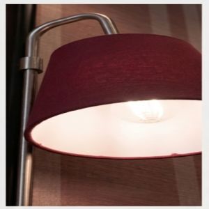 Crimson ARC Linen Lampshade