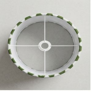 Emerald Ikat Pleated Tapered Lampshade