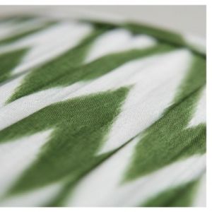 Emerald Ikat Pleated Tapered Lampshade