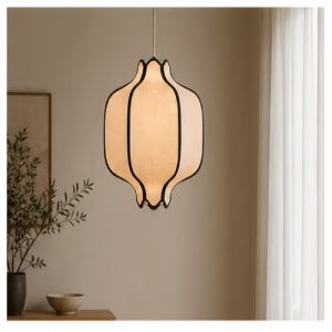 Lantern Bloom Fabric Pendant Light
