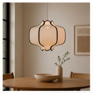 Lantern Bloom Fabric Pendant Light