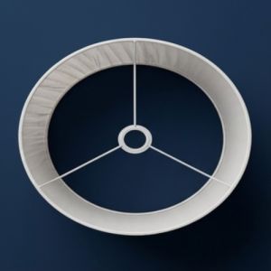Large Cylindrical Pleated Drum Lampshade