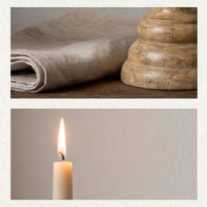 Natural Mango Wood Candle Holder