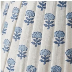 The Azure Bloom Artisan Pleated Lampshade