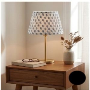 The Azure Bloom Artisan Pleated Lampshade