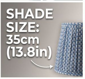The Caspian Azure Pleated Table Lamp