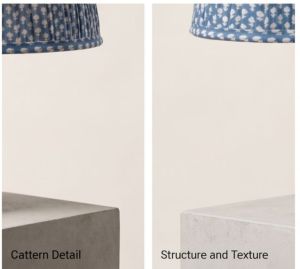 The Caspian Azure Pleated Table Lamp