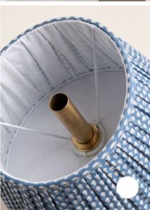 The Caspian Azure Pleated Table Lamp
