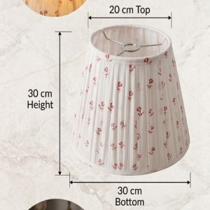 The Crimson Bud Pleated Empire Lampshade