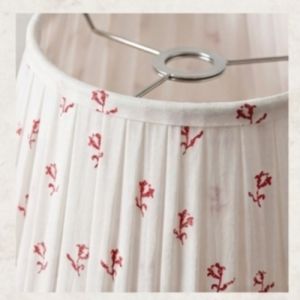The Crimson Bud Pleated Empire Lampshade