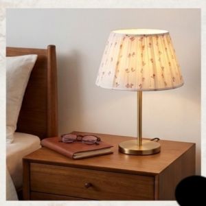 The Crimson Bud Pleated Empire Lampshade