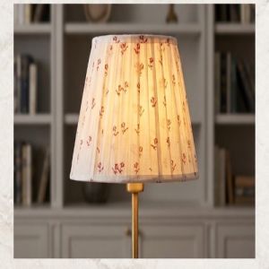The Crimson Bud Pleated Empire Lampshade