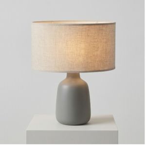 The Elara Drum Linen Shade
