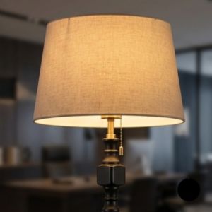 The Geometric Totem Matte Black Floor Lamp