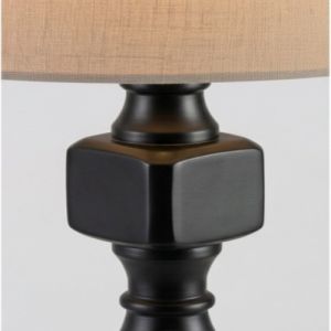 The Geometric Totem Matte Black Floor Lamp